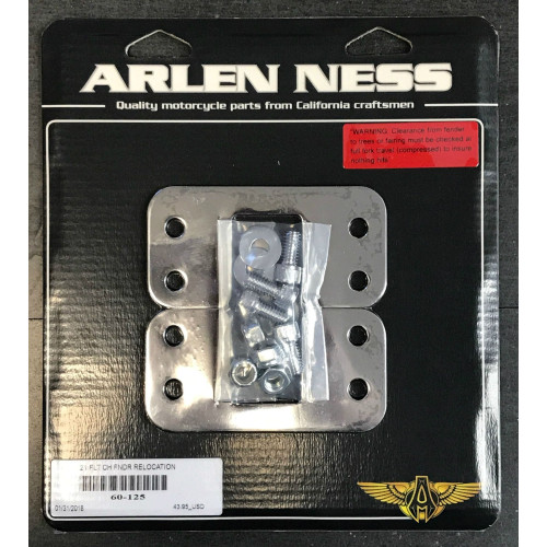 PartzBiz HD: 4423578-Arlen Ness Hot Legs Chrome Front Fender Lift Brackets 21 ” ล้อฮาร์เลย์ 14-18