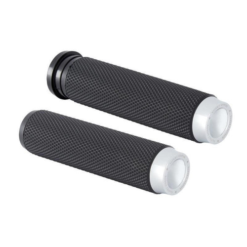PartzBiz HD: 4423476-Arlen Ness Rough Crafts Chrome 1" Grips for Harley TBW Touring & Softail PartzBiz HD: 4423476-Arlen Ness Rough Crafts Chrome 1" Grips for Harley TBW Touring & Softail