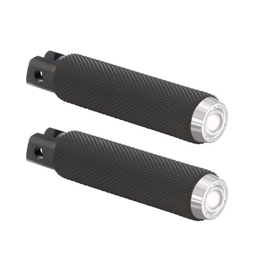 PartzBiz HD: 4423445-Arlen Ness Rough Crafts Chrome Knurled Front Foot Pegs Harley Softail 18-Up PartzBiz HD: 4423445-Arlen Ness Rough Crafts Chrome Knurled Front Foot Pegs Harley Softail 18-Up