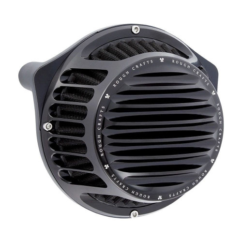PartzBiz HD: 4423450-Arlen Ness Rough Crafts Black Round Air Cleaner Harley Milwaukee Eight 17-Up PartzBiz HD: 4423450-Arlen Ness Rough Crafts Black Round Air Cleaner Harley Milwaukee Eight 17-Up