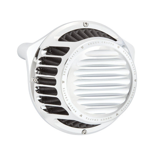 PartzBiz HD: 4423420-Arlen Ness Rough Crafts Chrome Round Air Cleaner Harley Milwaukee Eight 17-Up PartzBiz HD: 4423420-Arlen Ness Rough Crafts Chrome Round Air Cleaner Harley Milwaukee Eight 17-Up