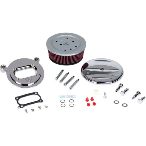 PartzBiz HD: 4423417-Arlen Ness Stage 2 Billet Sucker Air Cleaner Chrome Scallop Cvr Harley 99-01 FL | 18-793 PartzBiz HD: 4423417-Arlen Ness Stage 2 Billet Sucker Air Cleaner Chrome Scallop Cvr Harley 99-01 FL | 18-793