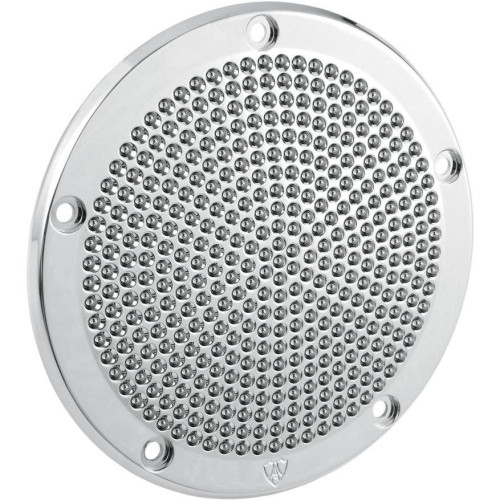 PartzBiz HD: 4423395-Arlen Ness Tech Chrome Hole Shot 5 Hole Derby Cover สำหรับ Harley Twin Models | 03-490 PartzBiz HD: 4423395-Arlen Ness Tech Chrome Hole Shot 5 Hole Derby Cover สำหรับ Harley Twin Models | 03-490