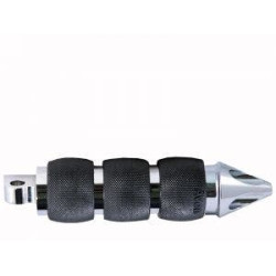 PartzBiz HD AG-FP-AIR-90-CH-SPK - Avon Air Cushion Chrome Spike Folding Male Mount Foot Pegs