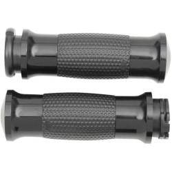 PartzBiz HD AG-GEL-70-ANO - Avon Black Anodized Soft Gel 3 Ring Ergonomic Hand Grips Harley Cable Throttle | GEL-70-ANO PartzBiz HD AG-GEL-70-ANO - Avon Black Anodized Soft Gel 3 Ring Ergonomic Hand Grips Harley Cable Throttle | GEL-70-ANO