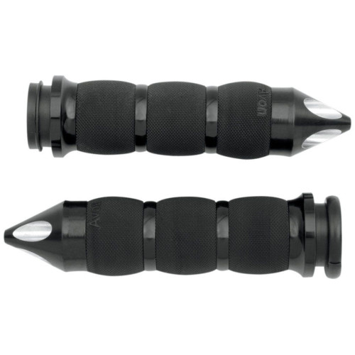 PartzBiz HD: 4423307-Avon Grips Air Cushion Grips Fly-By-Wire Spike Anodized Harley Throttle By Wire