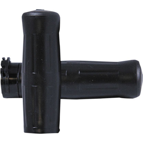 PartzBiz HD: 4423289-Avon Black Rubber True Old School Soda Bottle Look 1" Grips Harley Cable 84-21 | OLD-69-BLACK