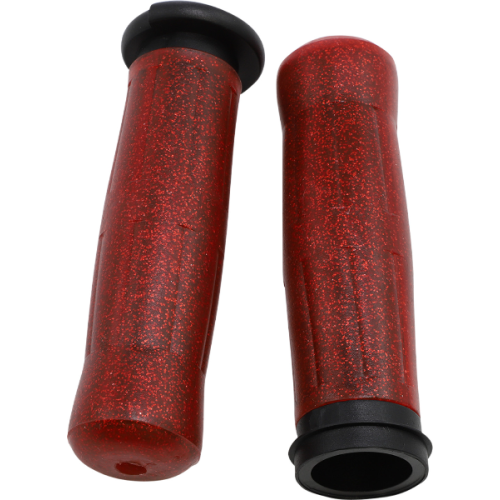 PartzBiz HD: 4423292-Avon Grips Red Old School 1" Rubber Grips OLD-69-SRED-FLY Harley TBW