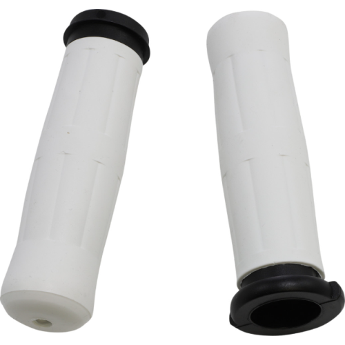 PartzBiz HD: 4423258-Avon Grips White Old School 1" Rubber Grips OLD-69-WHITE-FL Harley TBW