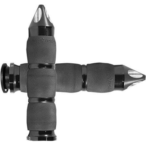 PartzBiz HD: 4423262-Avon IN-TO-AIR-90A-S Velvet Air Cushion Black Spike Hand Grips Indian 18-20 | IN-TO-AIR-90A-S