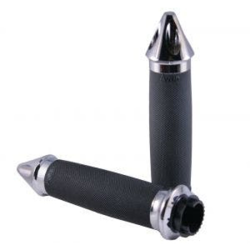 PartzBiz HD: 4423218-Avon MT Custom Contour Chrome Spike Grips for Metric Models | MT-CC-85-CH-SPK PartzBiz HD: 4423218-Avon MT Custom Contour Chrome Spike Grips for Metric Models | MT-CC-85-CH-SPK