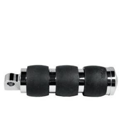 PartzBiz HD AG-FP-AIR-93 - Avon Velvet Air Cushion Chrome Folding Male Mount Foot Pegs