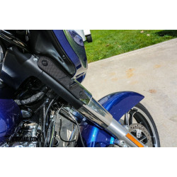 PartzBiz HD BAD-81236-1 - Bad Dad 900 Series สัญญาณไฟเลี้ยว LED ด้านหน้าสีดำเงา Harley FL Touring BAD-900FTS-GB-TOUR