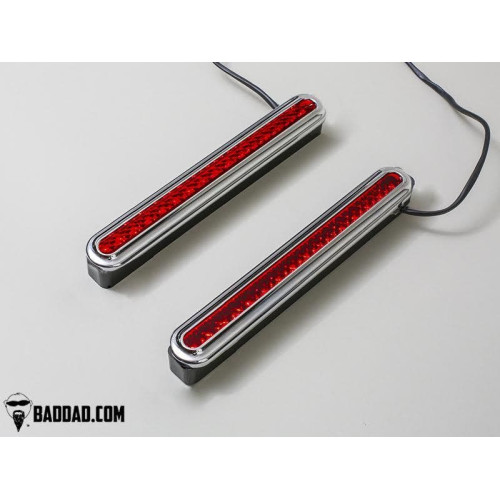 PartzBiz HD: 4423073-Bad Dad 905 Custom LED Filler Panel Turn Signals Taillights Chrome Bezel Harley | BAD-905-CH PartzBiz HD: 4423073-Bad Dad 905 Custom LED Filler Panel Turn Signals Taillights Chrome Bezel Harley | BAD-905-CH