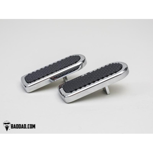 PartzBiz HD: 4423000-Bad Dad Chrome 900 Series Foot Peg Inserts Harley FL Touring Softail 97-19 80984-2 custom bagger Street Glides; Electra Glides and Ultras road king tri