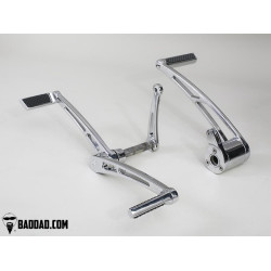 PartzBiz HD BAD-81134-2 - ชุดระบบควบคุมการเดินหน้าของ Bad Dad Chrome พร้อมตัวเปลี่ยนเกียร์ Heel-Toe Softail Touring 81134-2 bagger แบบกำหนดเอง Street Glides; Electra Glides และ Ultras Road King Tri Fat Boy Fat Bob Slim Wide Glideแคบ Heritage Low Rider Cross Bone Breakout Night Tra PartzBiz HD BAD-81134-2 - ชุดระบบควบคุมการเดินหน้าของ Bad Dad Chrome พร้อมตัวเปลี่ยนเกียร์ Heel-Toe Softail Touring 81134-2 bagger แบบกำหนดเอง Street Glides; Electra Glides และ Ultras Road King Tri Fat Boy Fat Bob Slim Wide Glideแคบ Heritage Low Rider Cross Bone Breakout Night Tra