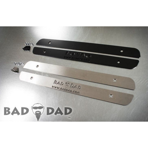 PartzBiz HD: 4422907-Bad Dad Stretched Saddlebag Skid Plates -Black