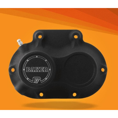 PartzBiz HD: 4422866-Baker Drivetrain DD7-10603-A Hog Black Hydraulic Side Cover 07-17 Harley Davidson 6-Speed Twin Cam