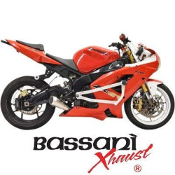 PartzBiz HD DS18113990 - Bassani 5Z627 4 ” Megaphone Slip-On Muffler Stainless Steel Kawasaki ZX6R ZX636 1811-3990 18113990 ดีที่สุดสำหรับรถสปอร์ตไบค์ เสียงถูกกฎหมาย