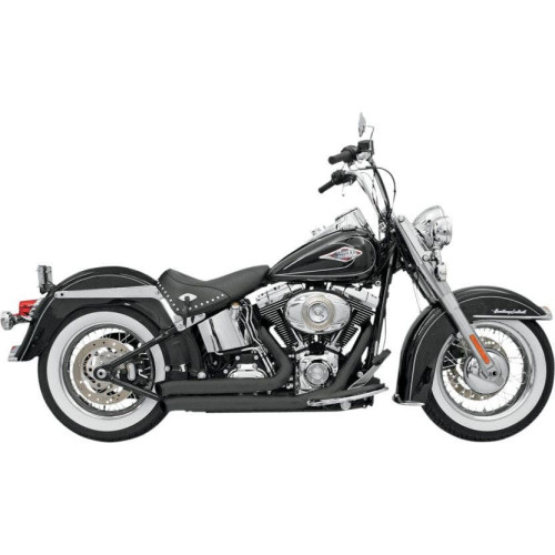 PartzBiz HD: 4422643-Bassani Black Firepower Firesweep 2:2 Exhaust for Harley Softail Models 86-16 | 12123D PartzBiz HD: 4422643-Bassani Black Firepower Firesweep 2:2 Exhaust for Harley Softail Models 86-16 | 12123D