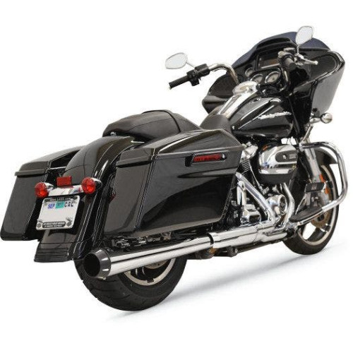 PartzBiz HD: 4422635-Bassani Chrome Crossover Eliminator DNT Megaphone Slip Muffler สำหรับ Harley M8 FLH 17 1F17R PartzBiz HD: 4422635-Bassani Chrome Crossover Eliminator DNT Megaphone Slip Muffler สำหรับ Harley M8 FLH 17 1F17R