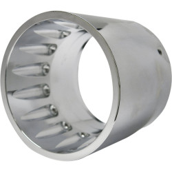 PartzBiz HD DS18600937 - Bassani Chrome Fluted DNT Deep N Throaty 4" Replacement Tip | BEDNT6-2 PartzBiz HD DS18600937 - Bassani Chrome Fluted DNT Deep N Throaty 4" Replacement Tip | BEDNT6-2
