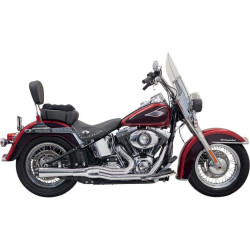 PartzBiz HD DS18001512 - Bassani Chrome Road Rage II Mega Power Exhaust System Megaphone 86-16 Softail | 1S12R PartzBiz HD DS18001512 - Bassani Chrome Road Rage II Mega Power Exhaust System Megaphone 86-16 Softail | 1S12R