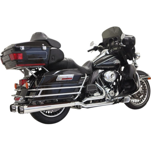 PartzBiz HD: 4422607-Bassani Chrome True Dual Down & Under Exhaust w/ 4 " Megaphone Muffler Harley FL | 1F66R PartzBiz HD: 4422607-Bassani Chrome True Dual Down & Under Exhaust w/ 4 " Megaphone Muffler Harley FL | 1F66R