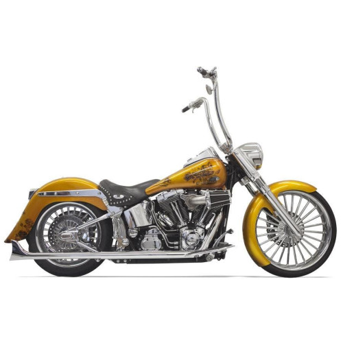 PartzBiz HD: 4422609-Bassani Chrome True Dual Exhaust W/ 30" Fishtail Tip Mufflers Harley Softail 07-15 - 1S26E-30 PartzBiz HD: 4422609-Bassani Chrome True Dual Exhaust W/ 30" Fishtail Tip Mufflers Harley Softail 07-15 - 1S26E-30