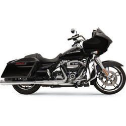 PartzBiz HD DS18011087 - Bassani DNT Deep N Throaty Chrome w/ Chrome 4" Slip On Mufflers Megaphone 17-18
