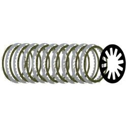 PartzBiz HD DS11311806 - Belt Drives LTD High Performance Extra Plate Clutch Kit Harley Big Twin 98-17
