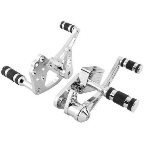 PartzBiz HD: 4422401-Biker's Choice Chrome Forward Controls 58-99 Harley FL; FX; FLH; FXST & FLST PartzBiz HD: 4422401-Biker's Choice Chrome Forward Controls 58-99 Harley FL; FX; FLH; FXST & FLST