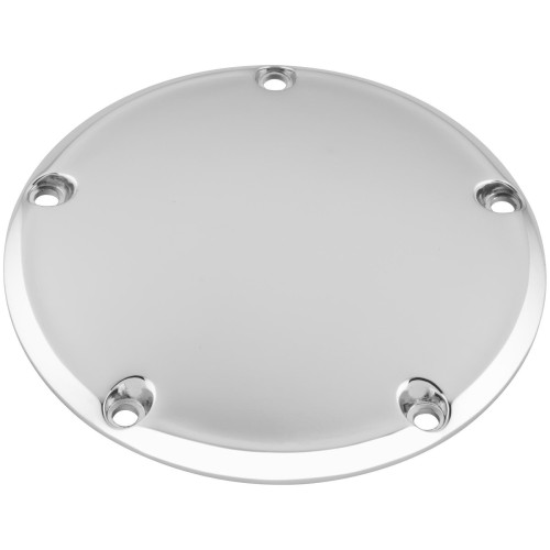 PartzBiz HD: 4422364-Bikers Choice Chrome Smooth 5 Hole Derby Domed Cover Harley Twin Cam 99-16 | 75961