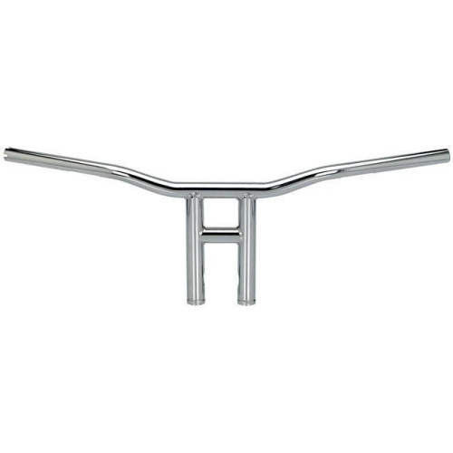 PartzBiz HD: 4422215-Biltwell 6240-1055 Chrome Tyson XL 10 ” Rise Notched TBW 1-1/8 ” แฮนด์สำหรับ Harley Sportster XL & Metric Custom Dirt Track Vintage Street Motorcycle Chopper 0601-4648 06014648