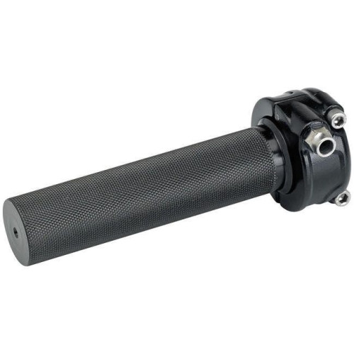PartzBiz HD: 4422140-Biltwell 6601-201-01 คันเร่งอะลูมิเนียมสีดำสำหรับบาร์ขนาด 1” พร้อมชอปเปอร์สายเดี่ยวรถจักรยานยนต์แบบกำหนดเอง Street Grip อุปกรณ์ควบคุมด้วยมือเปลี่ยนใหม่ 0632-0627 06320627