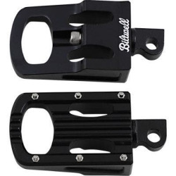 PartzBiz HD DS16202170 - Biltwell 7005-203-01 Punisher Footpeg Classic Black Harley M8 Softail 18-20