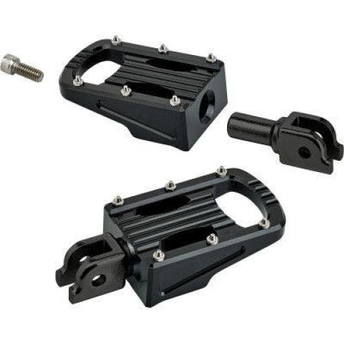 PartzBiz HD: 4422153-Biltwell 7005-203-03 Punisher Footpeg Rider Black Harley M8 Softail 18-20