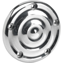 PartzBiz HD DS09401338 - Biltwell Polished Raw 5 Hole Points ฝาครอบจุดระเบิด Harley Twin Cam 99-15 | ไอซี-RIP-A5-PS