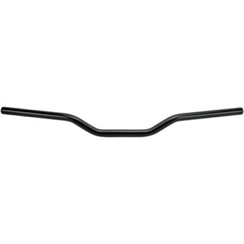 PartzBiz HD: 4421996-Bitlwell 6008-2016 1 ” Tracker Mid Smooth Slotted Black แฮนด์รถ Harley Metric Custom 0601-5121 06015121 davidson sx650 shadow virago vulcan intruder bobber chopper Motorcycle