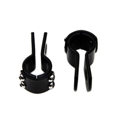 PartzBiz HD VT27-0001 - Black 1" Footpeg Mount Clamp Set OE 50904-85T Harley Davidson & Custom Chopper