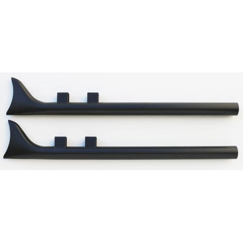 PartzBiz HD: 4421971-Black 33" Fishtail Slip-On Mufflers Straight Pipe 64-376 Harley Touring 95-16
