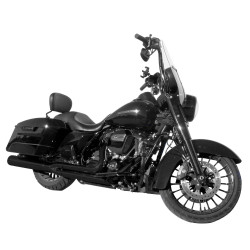 PartzBiz HD MU90068 - Black 4.5" Power House¬†Performance 2into1 Exhaust System Harley Touring 85-16