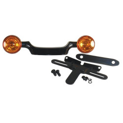 PartzBiz HD MU11443 - แถบสัญญาณไฟเลี้ยวสีดำ Bullet & การย้ายป้ายทะเบียน 99-08 Harley Touring 11447 PartzBiz HD MU11443 - แถบสัญญาณไฟเลี้ยวสีดำ Bullet & การย้ายป้ายทะเบียน 99-08 Harley Touring 11447
