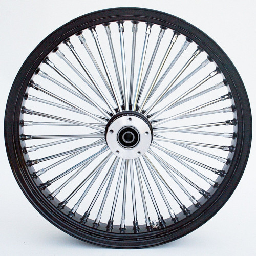 PartzBiz HD: 4421949-Black/Chrome Ultima 48 Fat King Spoke 21x3.5 Front Dual Disc Wheel Harley 00-07 37-543 Bagger Touring Dresser FLHT FLHX FLHR FLTR Electra Street Road Glide King Classic Limited Ultra PartzBiz HD: 4421949-Black/Chrome Ultima 48 Fat King Spoke 21x3.5 Front Dual Disc Wheel Harley 00-07 37-543 Bagger Touring Dresser FLHT FLHX FLHR FLTR Electra Street Road Glide King Classic Limited Ultra