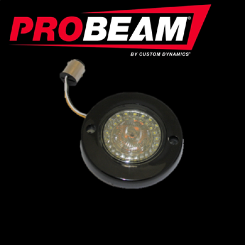 PartzBiz HD: -Black PROBEAM® LED Flat Bezel Front Turn Signals Amber White Dynamic Ringz PartzBiz HD: -Black PROBEAM® LED Flat Bezel Front Turn Signals Amber White Dynamic Ringz