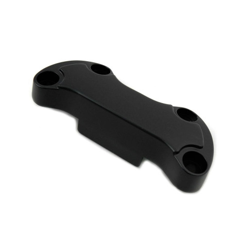 PartzBiz HD: 4421911-Black Smooth w Skirt 1” ฝาปิดแคลมป์แฮนด์ Harley FL FX 99-Up 25-0593