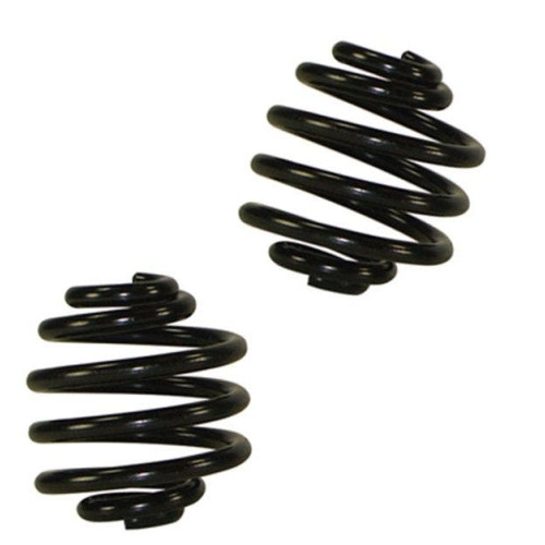 PartzBiz HD: 4421912-Black Solo Seat Springs 2" Height Pair for Harley & Custom Satin Black Barrel Springs 27928