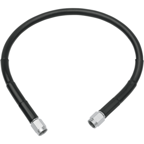 PartzBiz HD: 4421905-Drag Universal Black Vinyl 45" Stainless Steel Brake Line w/ AN-3 Fittings Ends | 1741-2726 PartzBiz HD: 4421905-Drag Universal Black Vinyl 45" Stainless Steel Brake Line w/ AN-3 Fittings Ends | 1741-2726