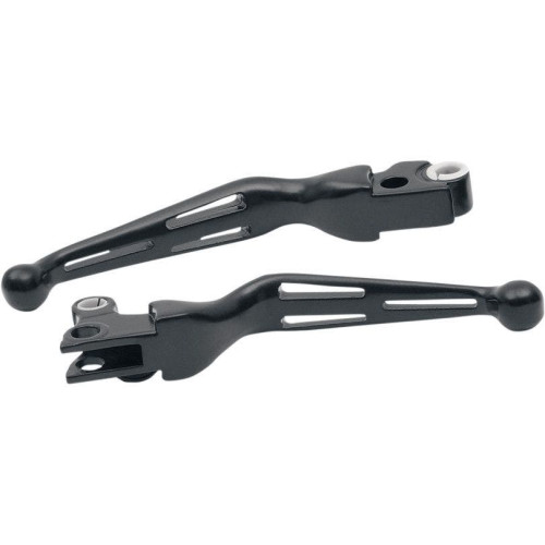 PartzBiz HD: 4421847-Drag Satin Black Slotted Wide Hand Levers คลัตช์เบรก Harley 08-13 Touring | 0610-0221