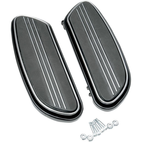 PartzBiz HD: 4421852-Drag Black Sweeper Swept Style Driver Floorboards Harley FLT/H FL Softail - 1621-0348 PartzBiz HD: 4421852-Drag Black Sweeper Swept Style Driver Floorboards Harley FLT/H FL Softail - 1621-0348